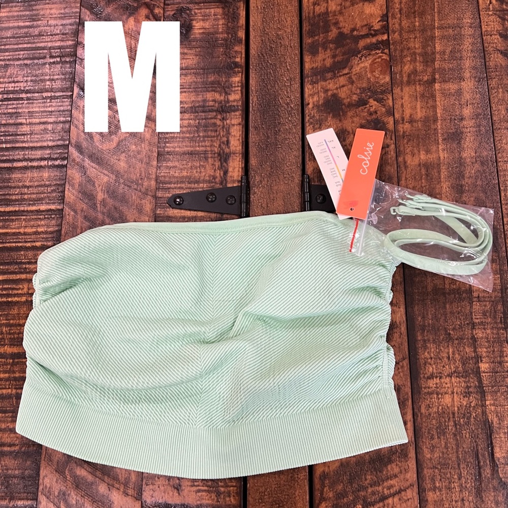 Colsie tube or halter top in sea foam green size medium - Picture 7 of 8